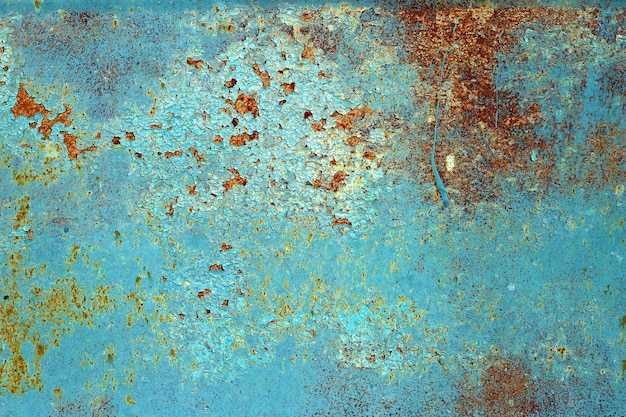 Fundo de metal enferrujado grunge. Padrão abstrato de lata de aço enferrujado.