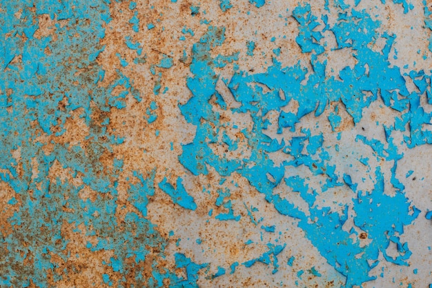 Foto fundo de metal enferrujado. textura de aço colorida.