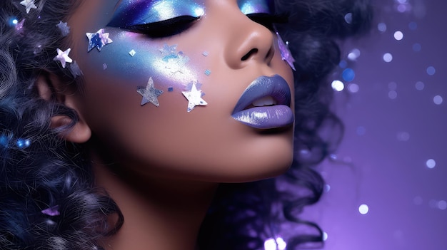 Fundo de moda espacial celestial