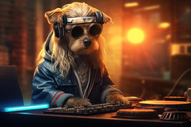 Fundo de música Dog Dj