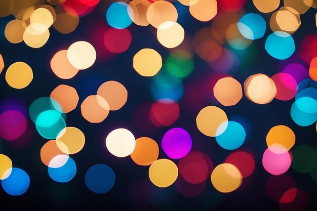 Fundo de Natal abstrato de luzes bokeh