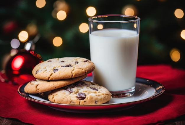 Fundo de Natal com biscoitos