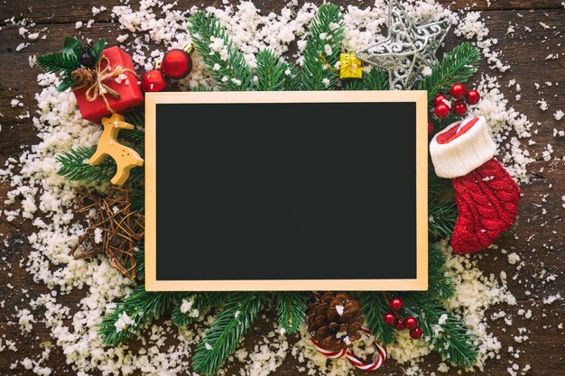 Fundo de Natal e ano novo decorado