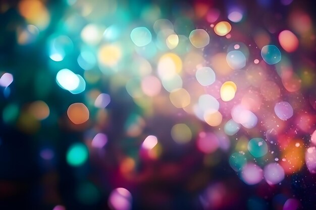 Fundo de Natal em bokeh colorido