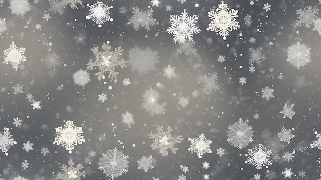 fundo de Natal silenciado com flocos de neve