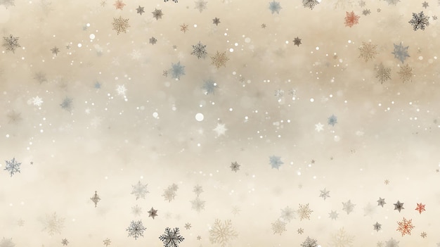 fundo de Natal silenciado com flocos de neve