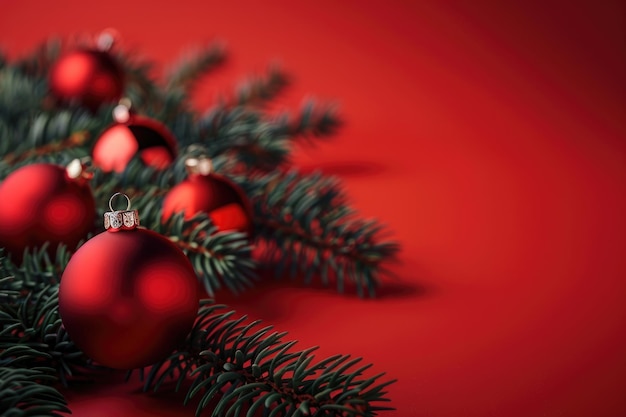 Fundo de Natal vermelho festivo para colocação de produtos ou site