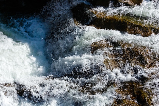 Fundo de natureza closeup de cachoeira