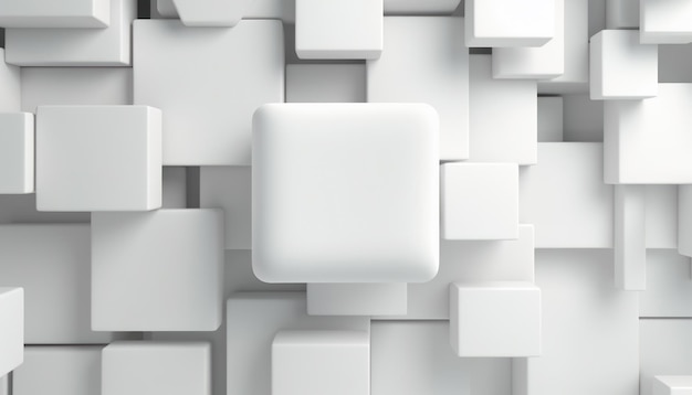 Fundo de negócios abstrato de parede branca 3D