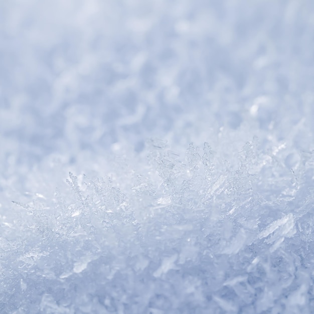 Fundo de neve fresca Cenário natural de inverno Textura em tons de azul