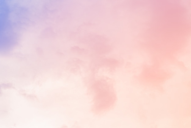 Foto fundo de nuvem com uma cor pastel