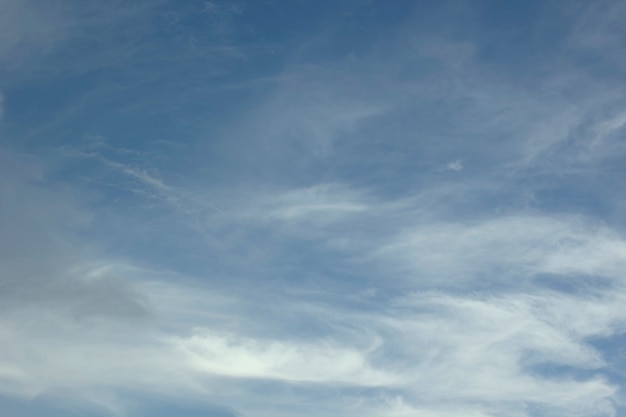 Fundo de nuvens e céu embaçado.