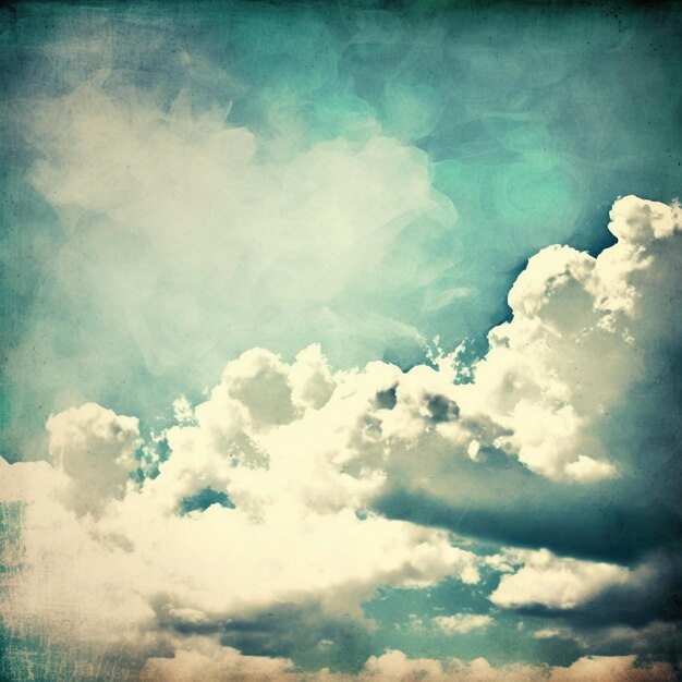 Foto fundo de nuvens pastel vintage