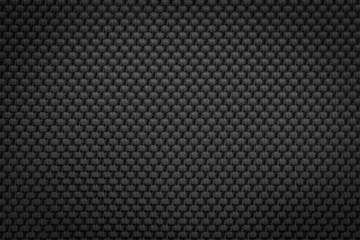 Fundo de nylon preto da textura da tela para o desenhista da roupa de forma.