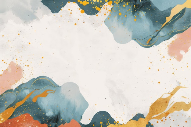 Fundo de obras de arte abstrata moderna Arte de parede moderna e elegante em cinza laranja