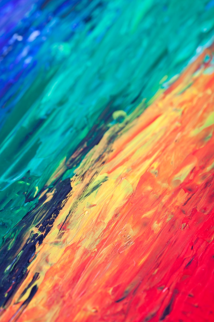 Foto fundo de obras de arte moderna arco-íris.