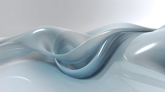 Fundo de onda azul transparente abstrato com linhas de fluxo livre