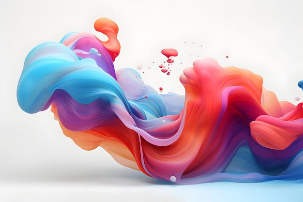 Fundo de onda translúcida gradiente colorido abstrato