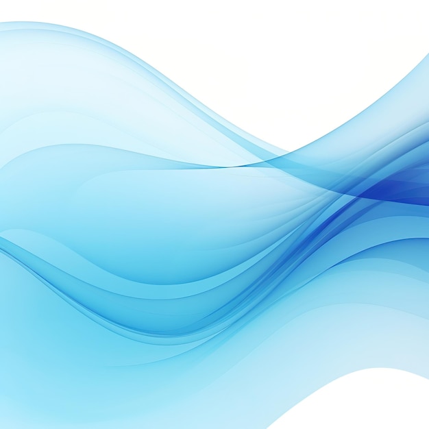 Fundo de ondas abstratas azuis no estilo de linhas de precisão desenho de ondas azuis
