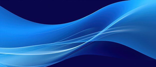 Fundo de ondas abstratas azuis no estilo de linhas de precisão desenho de ondas azuis