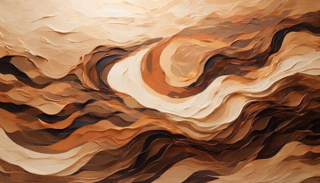 Fundo de ondas pintadas a óleo