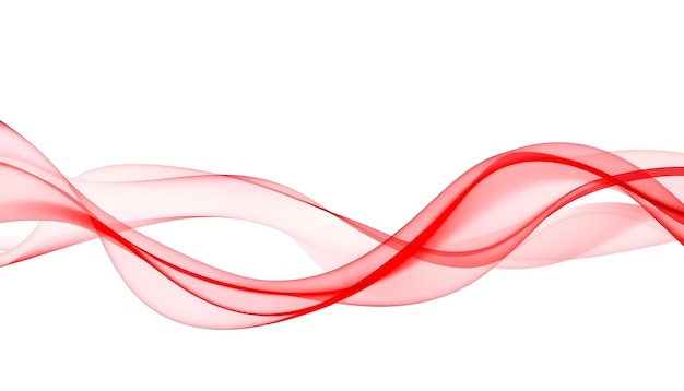 Fundo de ondas vermelhas abstratas