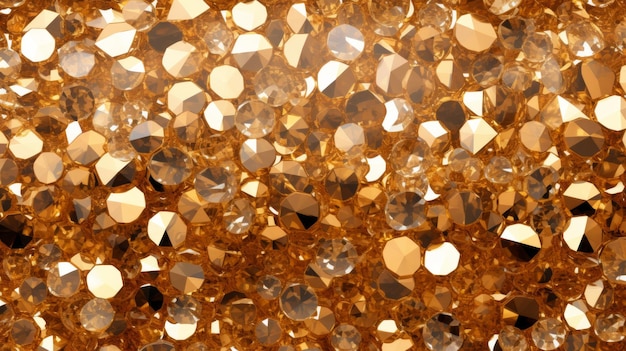 Fundo de ouro e diamantes