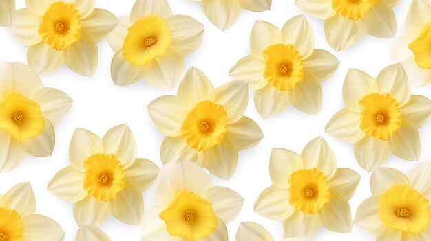 Foto fundo de padrão de flor de narciso textura de fundo de flor