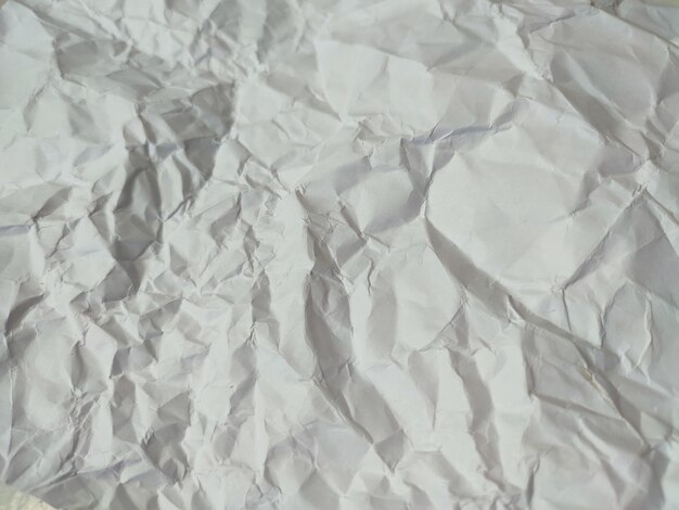 Fundo de padrão de textura de papel branco amassado
