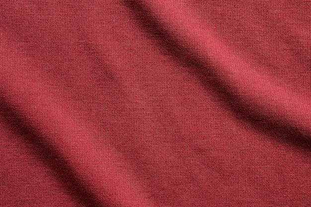 Fundo de padrão de textura de tecido de roupas vermelhas