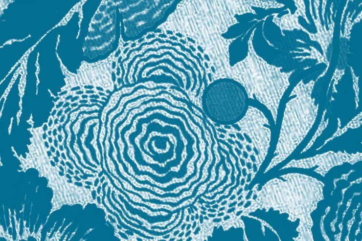Foto fundo de padrão floral para impressão têxtil e design de cartões de casamento