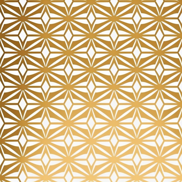 Fundo de padrão geométrico branco e dourado