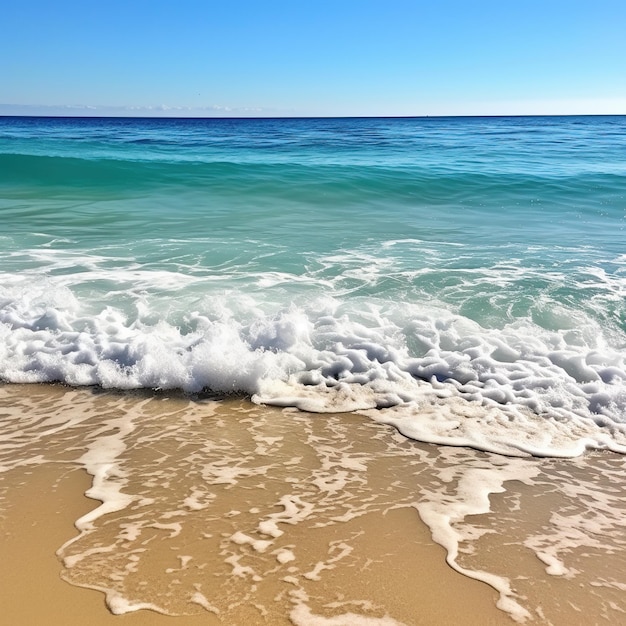 fundo de paisagem marinha com ondas