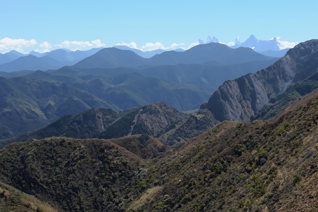 fundo de paisagem montanhosa