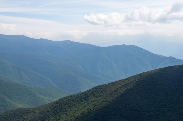 fundo de paisagem montanhosa