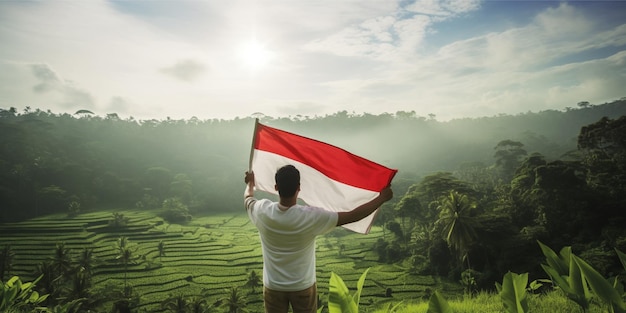 Foto fundo de pancasila do dia da independência da indonésia