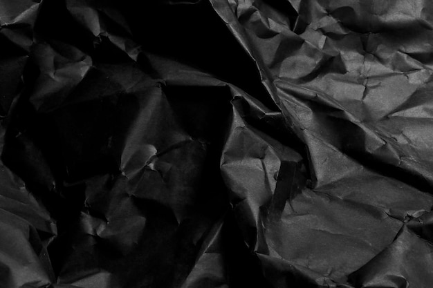 fundo de papel amassado preto amassado fundo de textura grunge