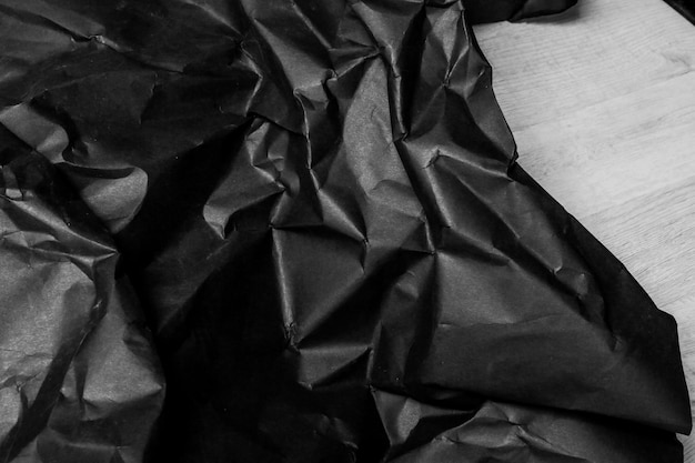 fundo de papel amassado preto amassado fundo de textura grunge