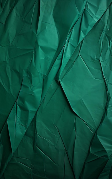 Fundo de papel amassado verde Ai