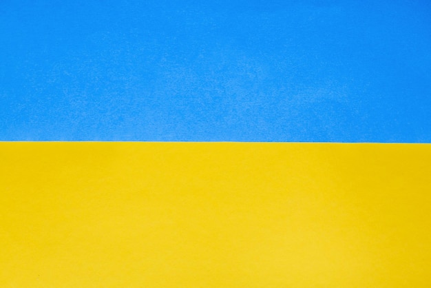 Fundo de papel da bandeira ucraniana Cor azul e amarela