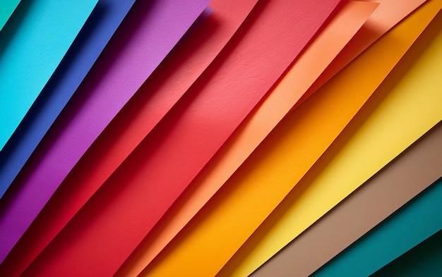 Fundo de papel de cores vibrantes