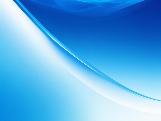 Fundo de papel de parede bonito abstrato azul limpo e macio para desktop ai gerado