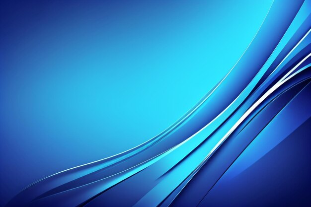 Fundo de papel de parede bonito abstrato azul limpo e macio para desktop com IA generativa