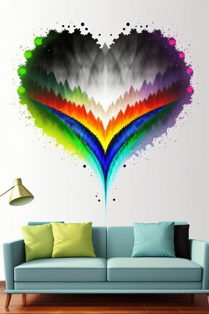 Foto fundo de papel de parede criativo estilo simples ilustração colorida forma de banner de arte abstrata