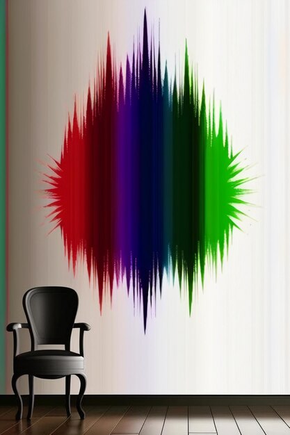 Foto fundo de papel de parede criativo estilo simples ilustração colorida forma de banner de arte abstrata