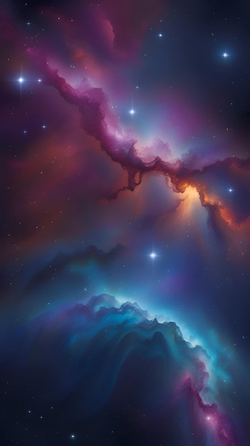 Fundo de papel de parede da galáxia nebulosa