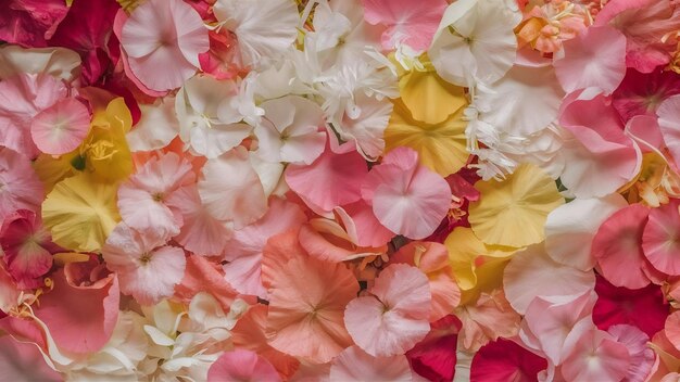 Fundo de papel de textura de pétalas de flores feitas à mão