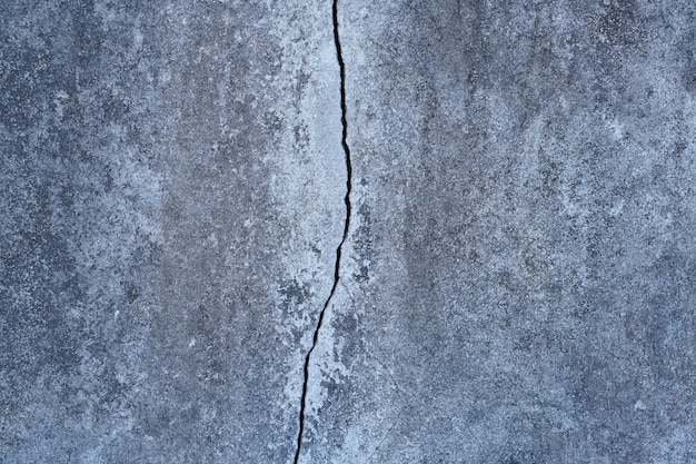 Fundo de parede de cimento cinza com rachaduras