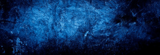 Fundo de parede de concreto de cimento de textura azul abstrata escura