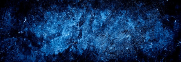 fundo de parede de concreto de cimento de textura azul abstrata escura